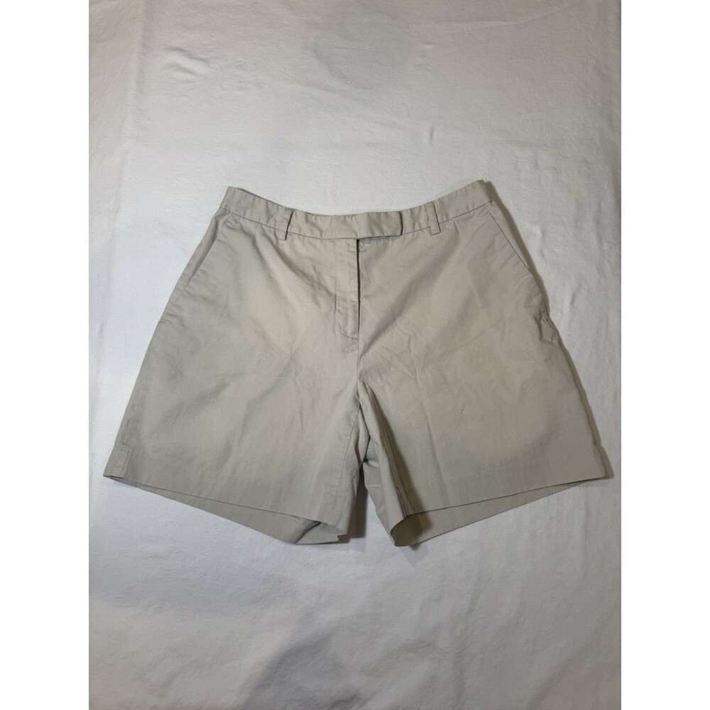 Women's Brooks Brothers 346 Khaki Chino Shorts Size 4 Inseam 6"